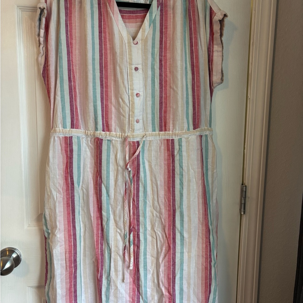 Striped Sleeveless Dress